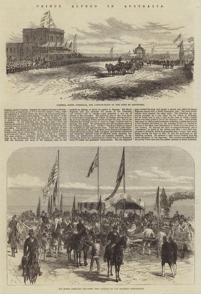 Prins Alfred in Australië door Sir John Charles Robinson